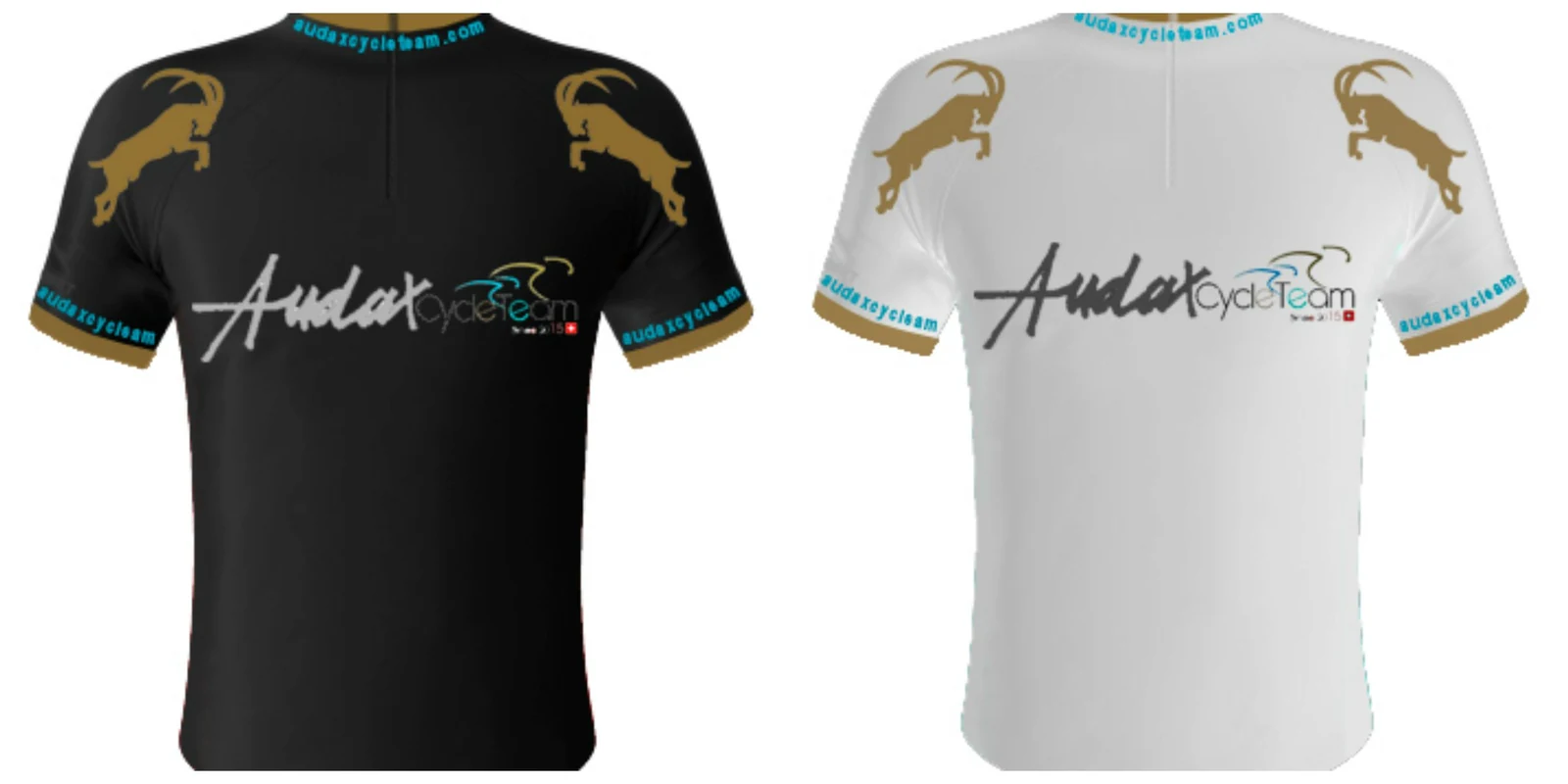 Maglie Audax Cycle Team, versione nera e bianca